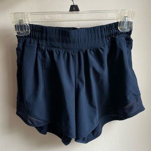Lululemon navy blue running shorts